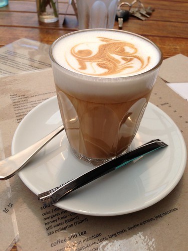 Latte at Eagle Bay Brewery