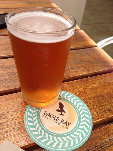Saison beer at Eagle Bay Brewery