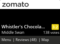 Click to add a blog post for Whistler's Chocolate Company on Zomato